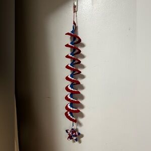 Red, White, and Blue Spiral Hanging Decoration